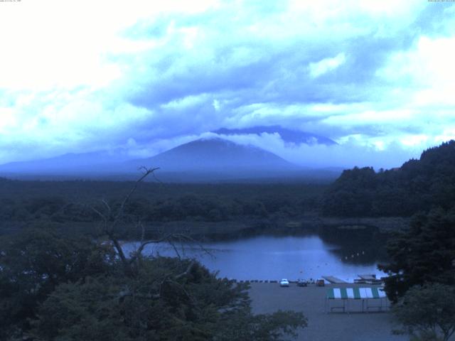 精進湖からの富士山