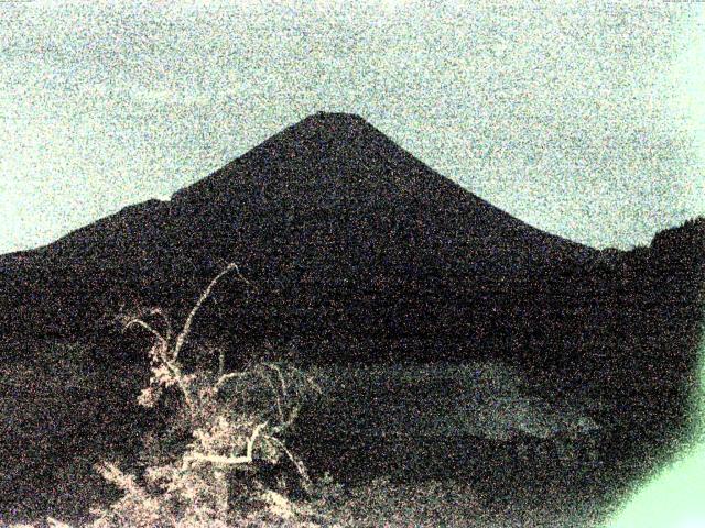 精進湖からの富士山