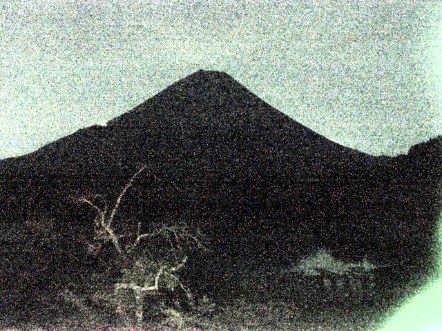 精進湖からの富士山
