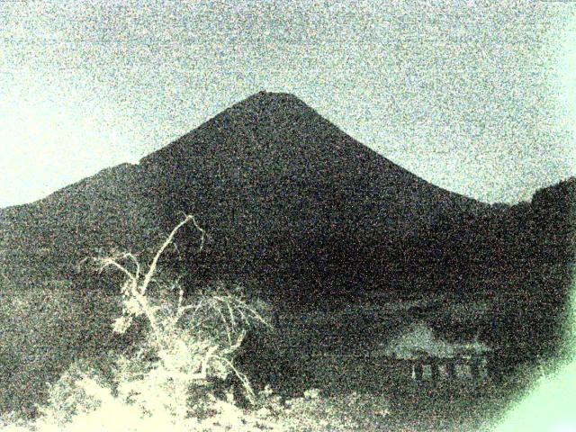 精進湖からの富士山