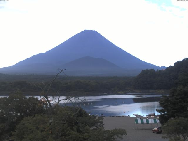 精進湖からの富士山