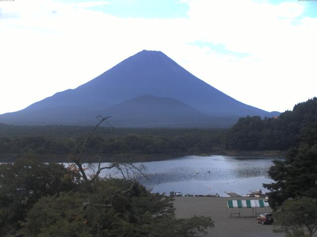 精進湖からの富士山