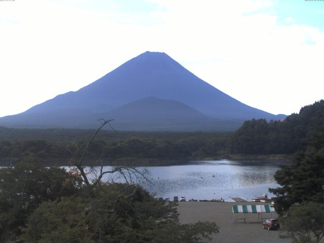 精進湖からの富士山