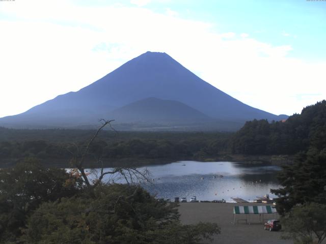 精進湖からの富士山