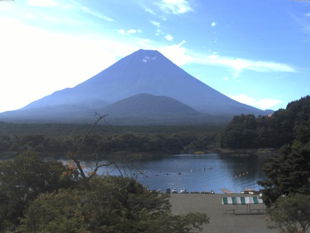 精進湖からの富士山