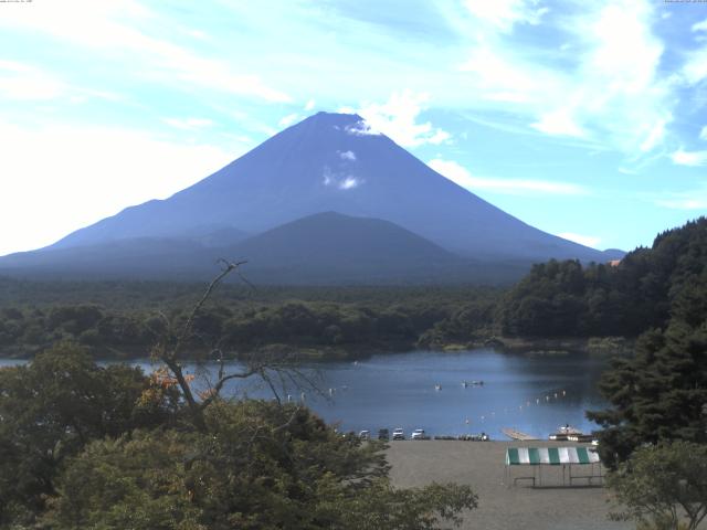 精進湖からの富士山