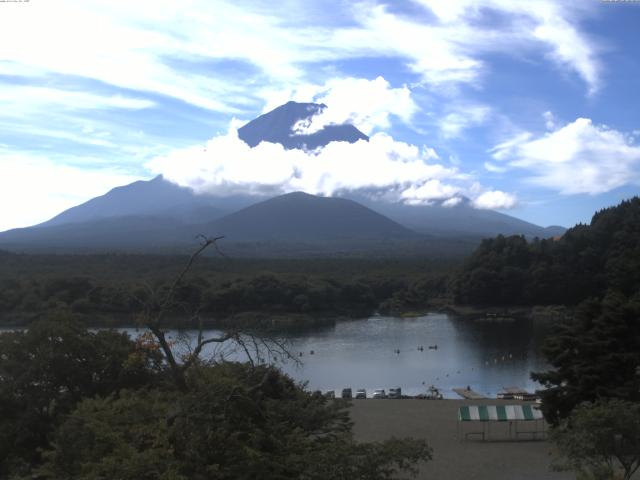 精進湖からの富士山