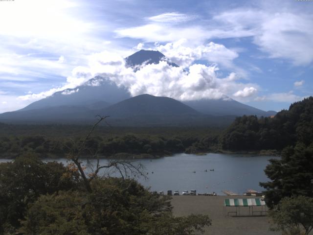 精進湖からの富士山