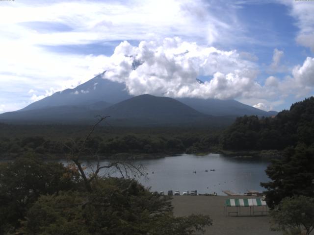 精進湖からの富士山