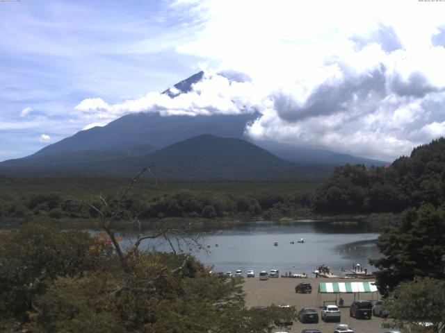 精進湖からの富士山