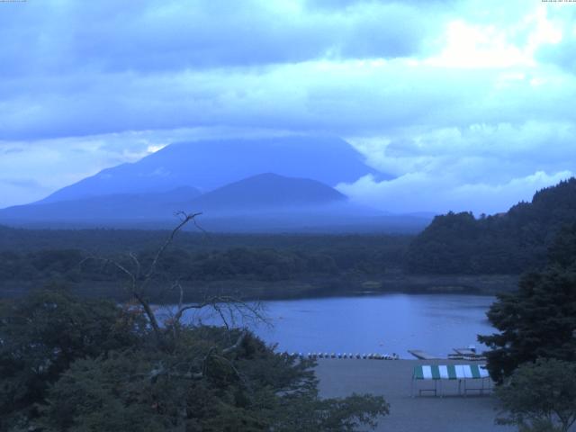 精進湖からの富士山
