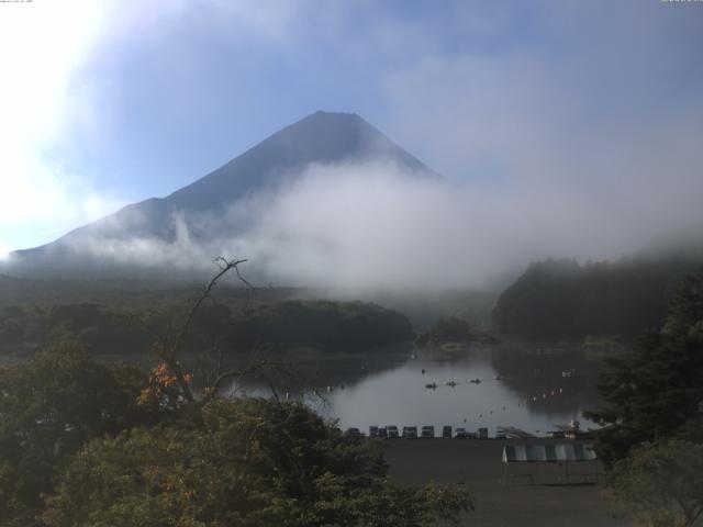 精進湖からの富士山