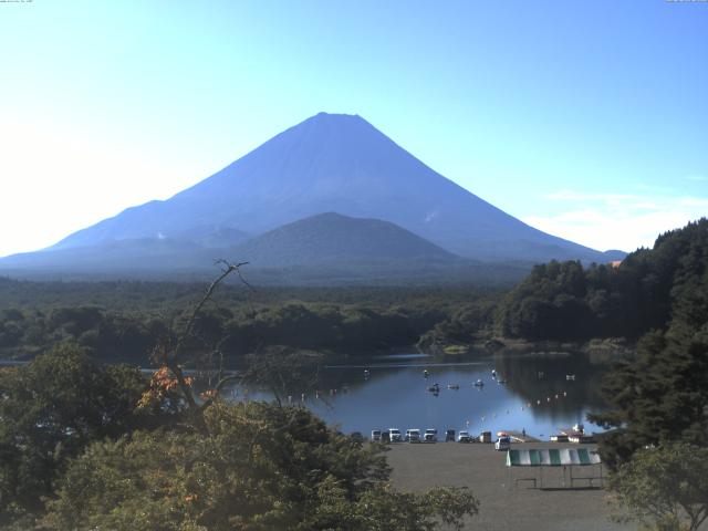 精進湖からの富士山