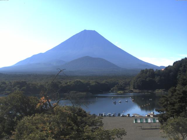 精進湖からの富士山