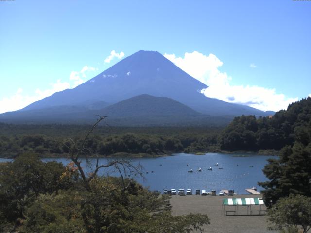 精進湖からの富士山