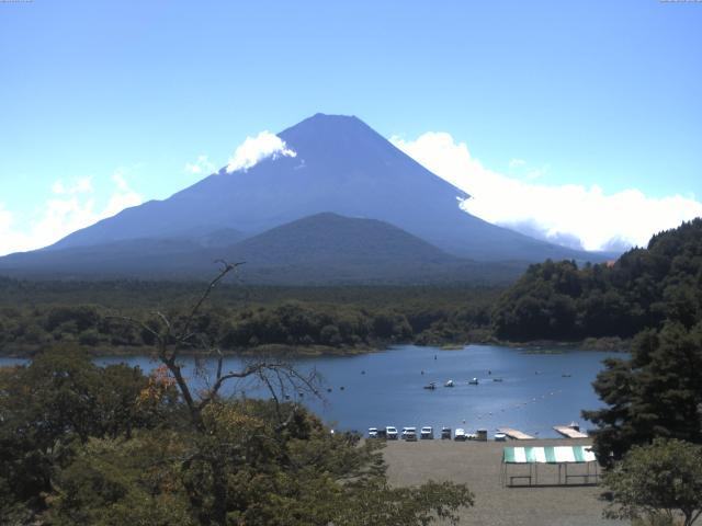 精進湖からの富士山
