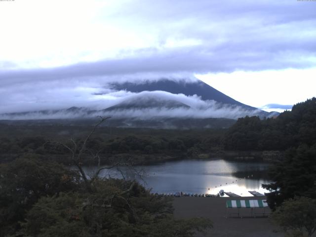 精進湖からの富士山