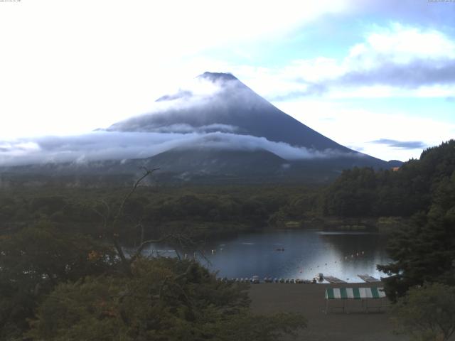 精進湖からの富士山