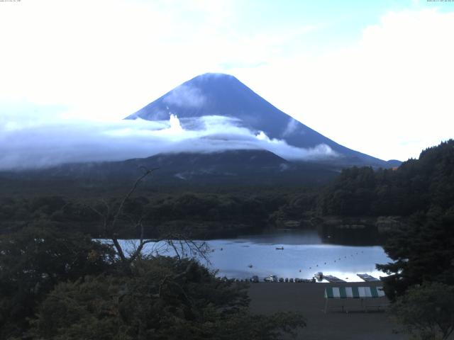 精進湖からの富士山