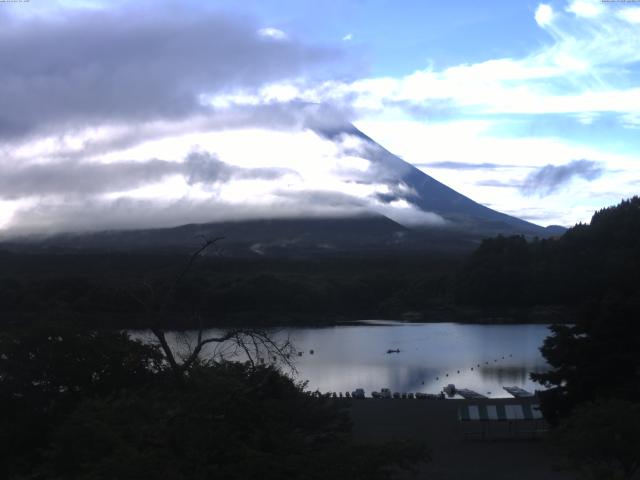 精進湖からの富士山