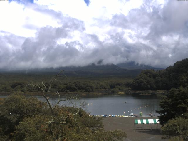 精進湖からの富士山