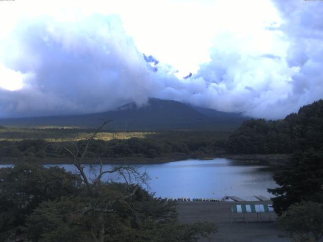 精進湖からの富士山