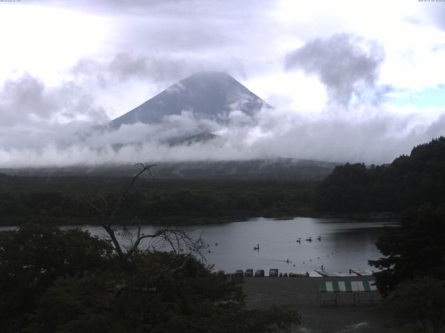 精進湖からの富士山