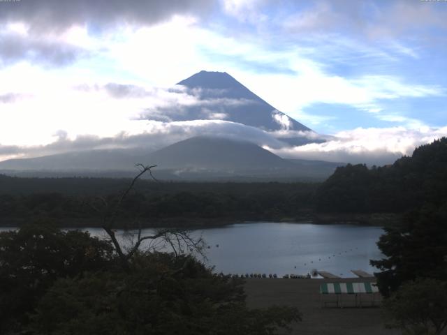精進湖からの富士山