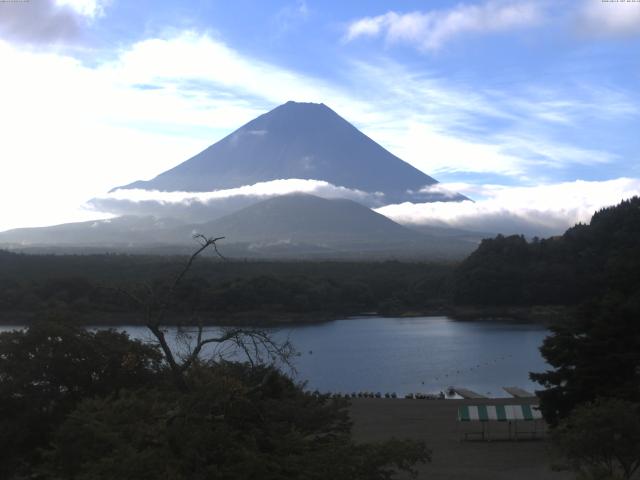 精進湖からの富士山