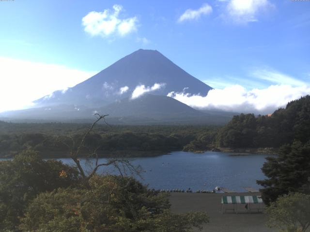 精進湖からの富士山