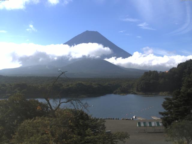 精進湖からの富士山