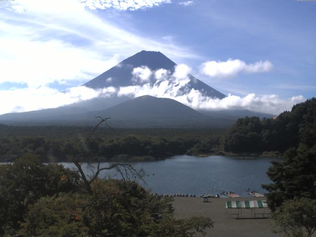 精進湖からの富士山