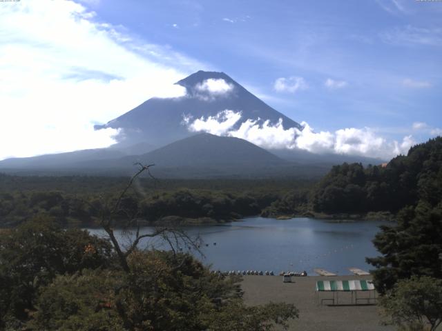 精進湖からの富士山