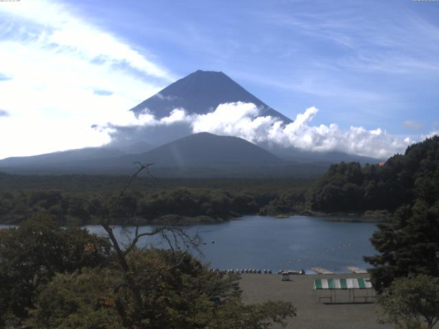 精進湖からの富士山