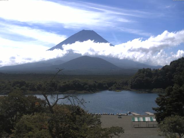 精進湖からの富士山