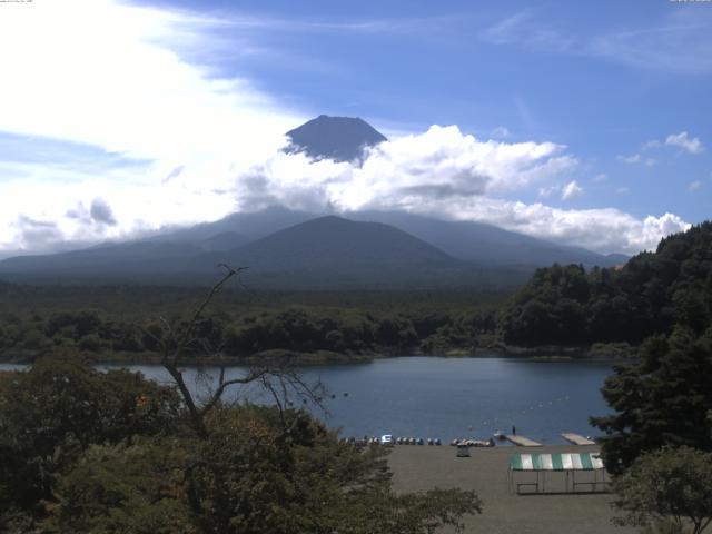 精進湖からの富士山