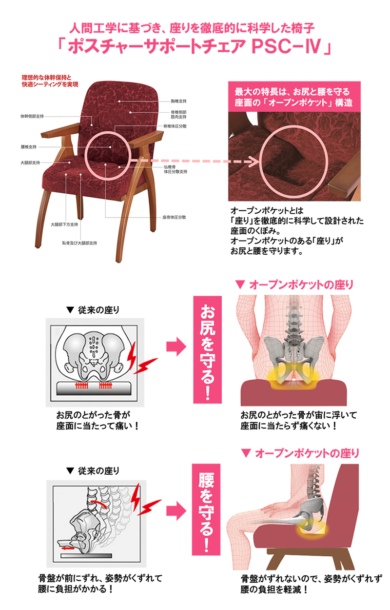 ハンディネットワークインターナショナル社のポスチャーサポートチェア　PSC-Ⅳ