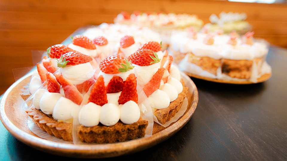 ケーキ、スープカレー