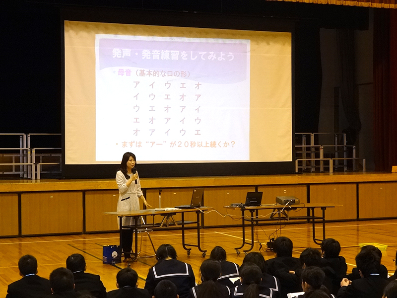 2月3日（水）甲府市立甲府西中学校（甲府市）