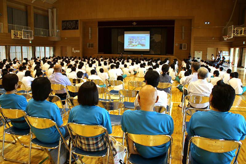 6月27日（土）富士川町立増穂中学校（富士川町）