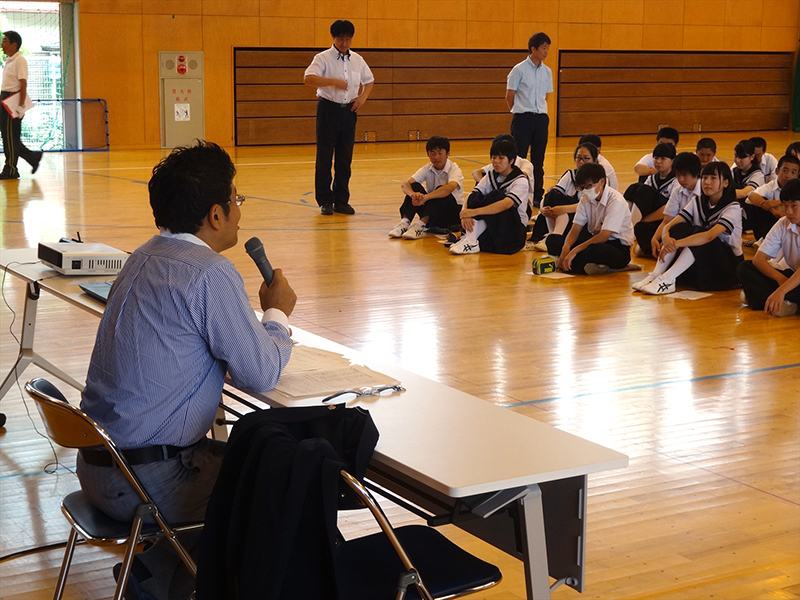 7月20日（水）河口湖南中学校組合立河口湖南中学校（富士河口湖町）