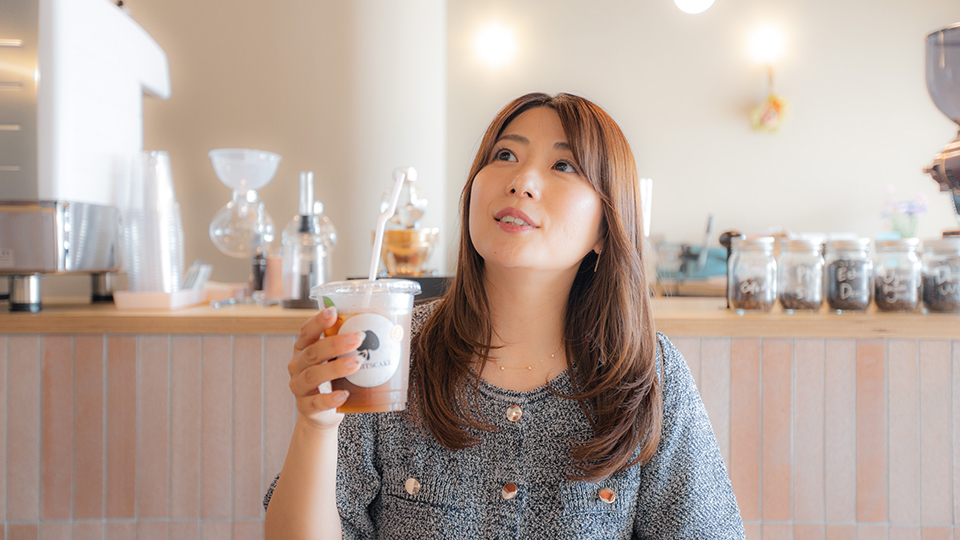 サイフォンコーヒー、米粉スイーツ