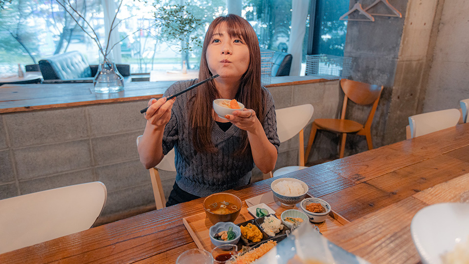 お惣菜定食、ハンバーグ定食