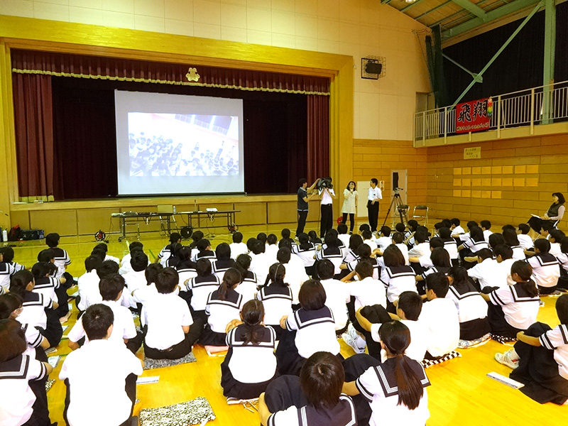 6月19日（金）甲州市立勝沼中学校（甲州市）